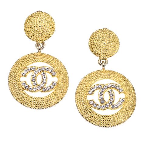 vintage chanel diamond earrings.